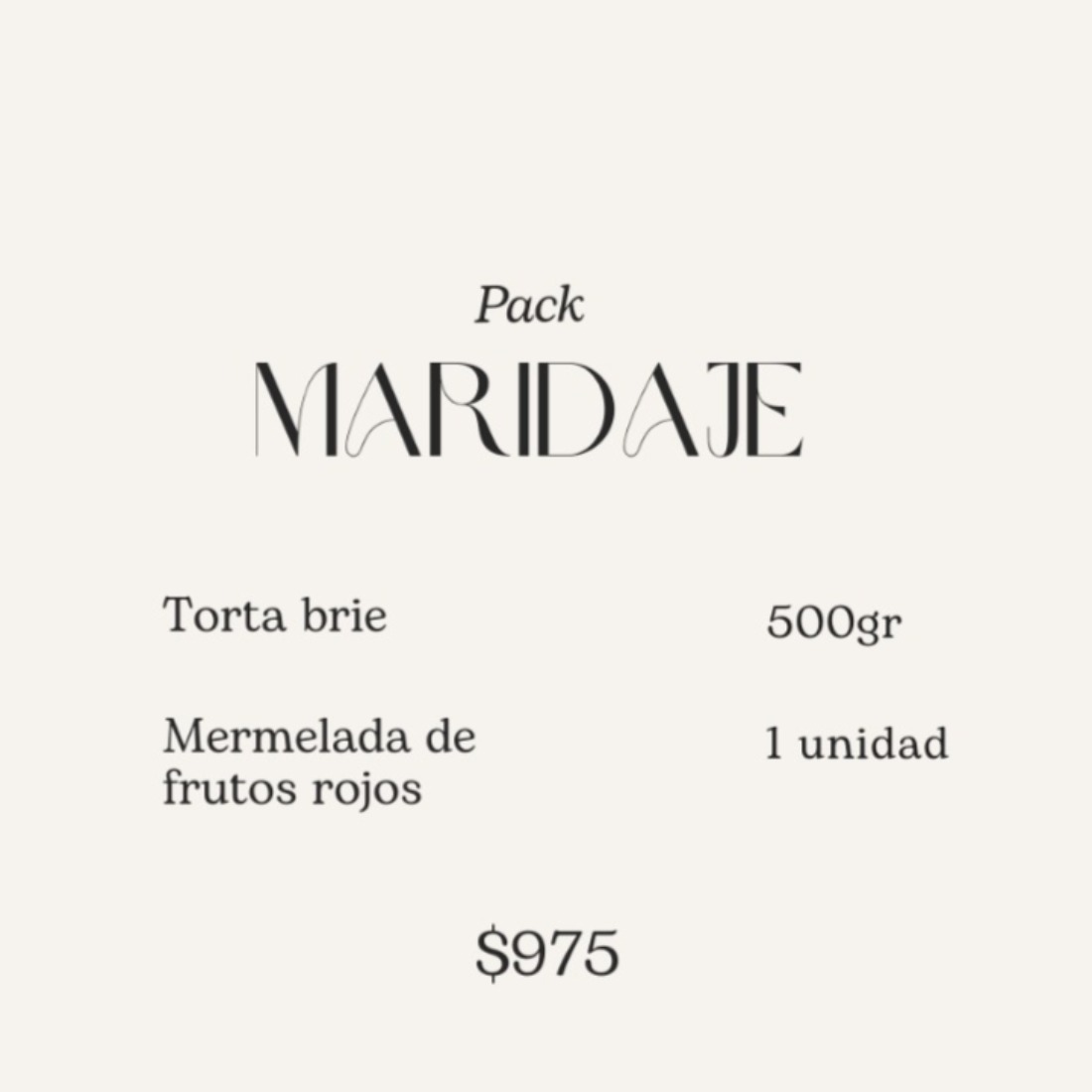 Pack Maridaje